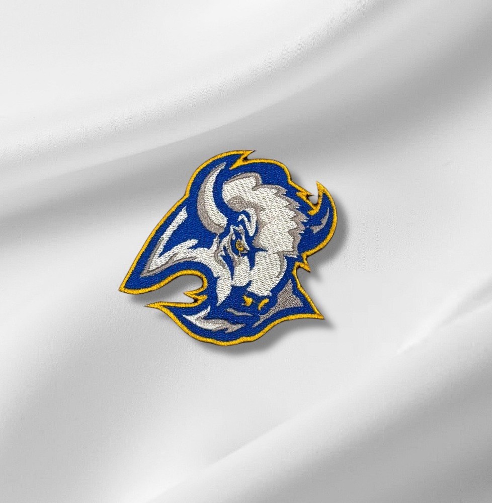 Embroidered Retro Sabres Goat Head Patch 3x3.5”