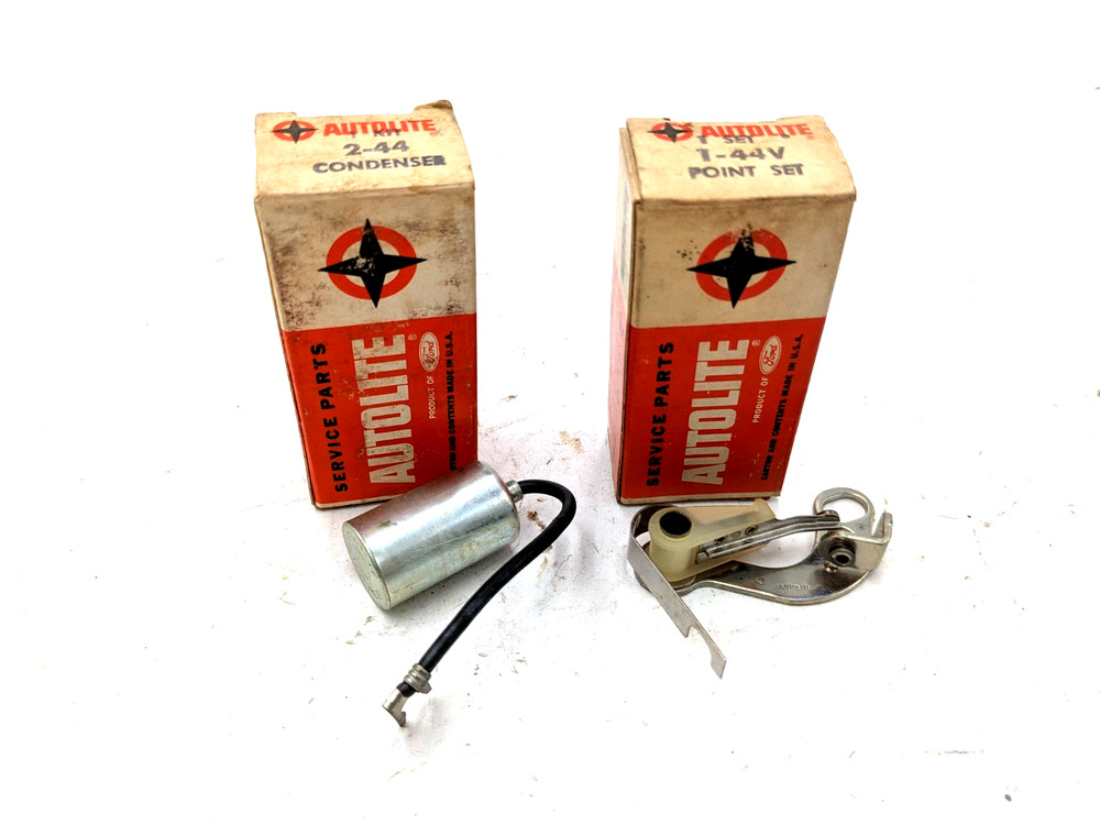 Nos Autolite 1-44V Point Set 2-44 Condenser