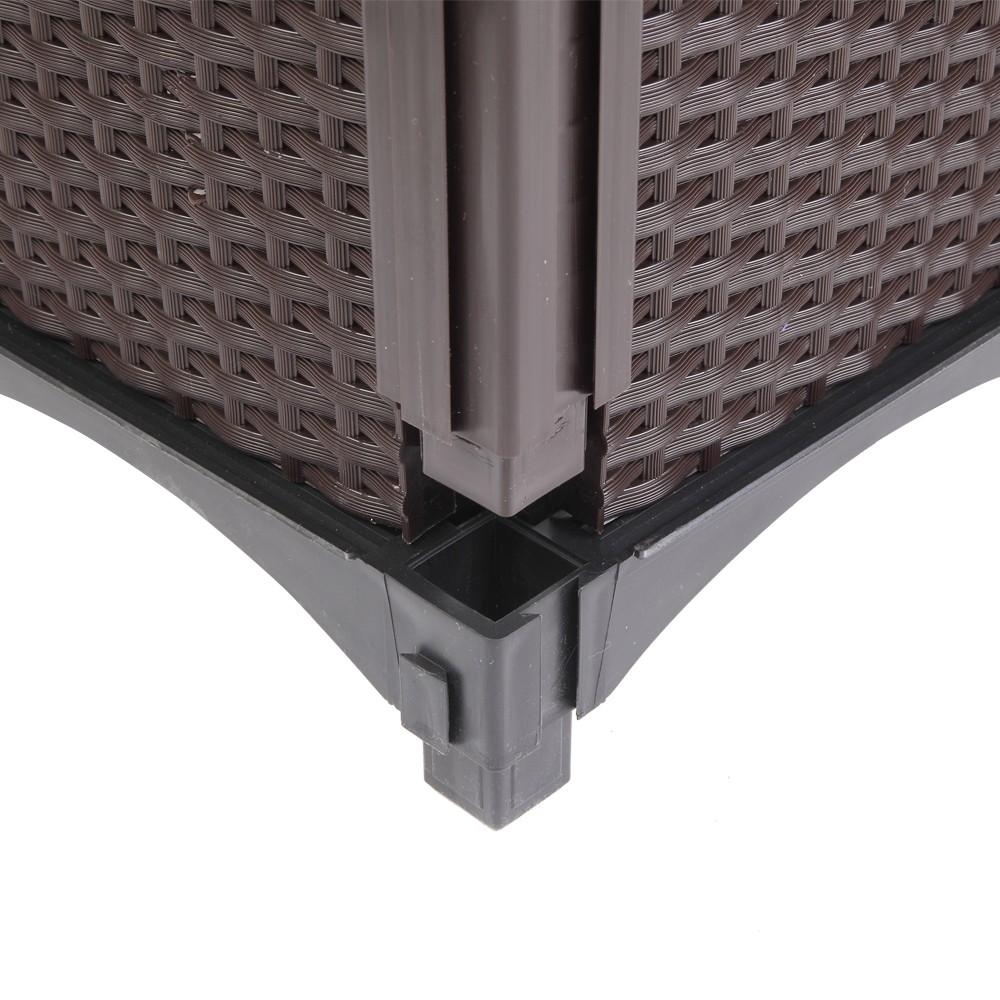2Pcs Free Splicing Injection Planting Box Brown