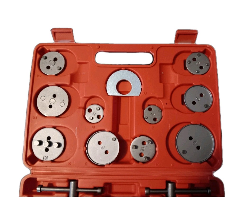 22pcs Disc Brake Caliper Compression Tool Set, Caliper Piston Rewind Red