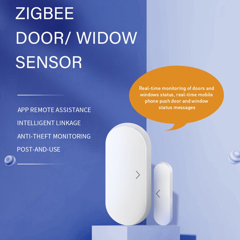 Tuya ZigBee Hub Wireless Door Window Contact Sensor App Remote Control Alarm