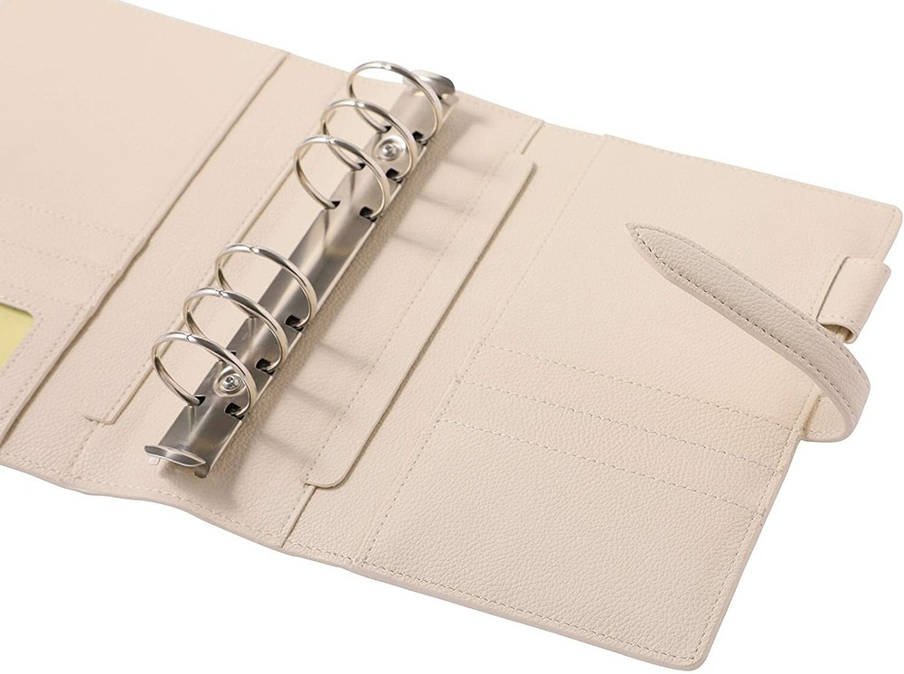 Franklin Planner Compact size Light grayish binder Split Leather Bible Size