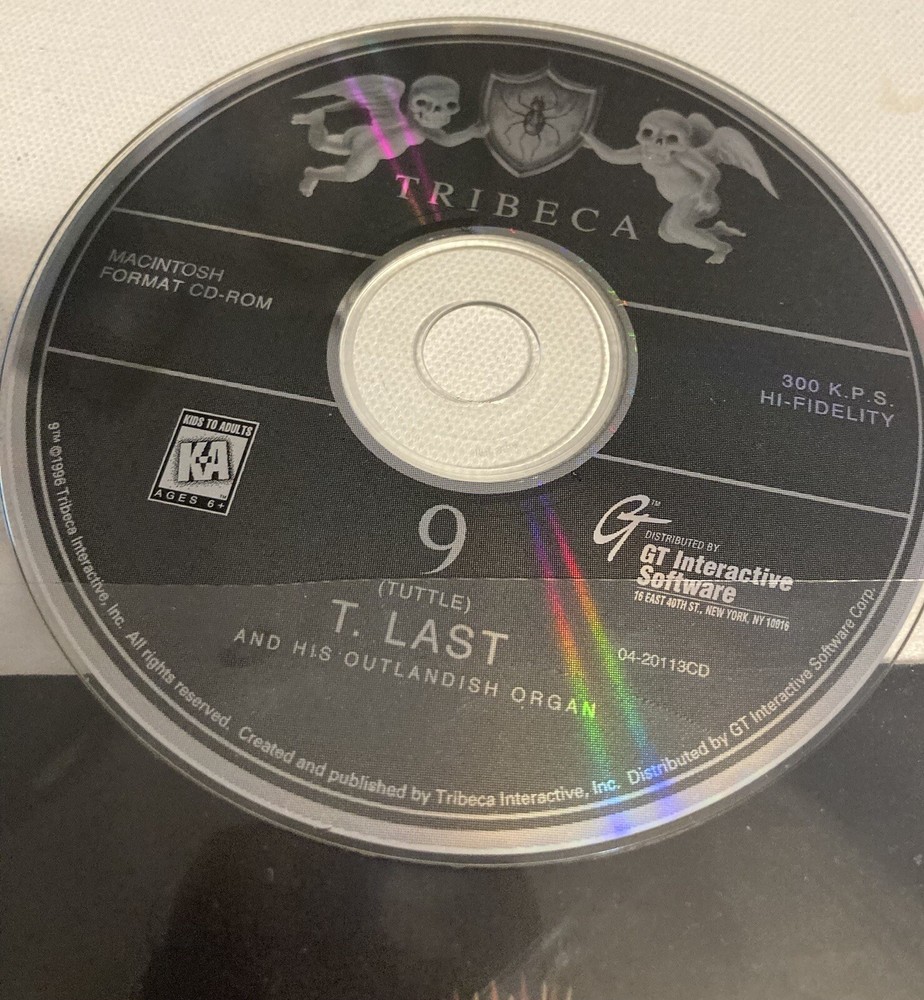 GT Interactive Software 9 Tribeca T Last Macintosh Format CD ROM w/ Pamphlet Use