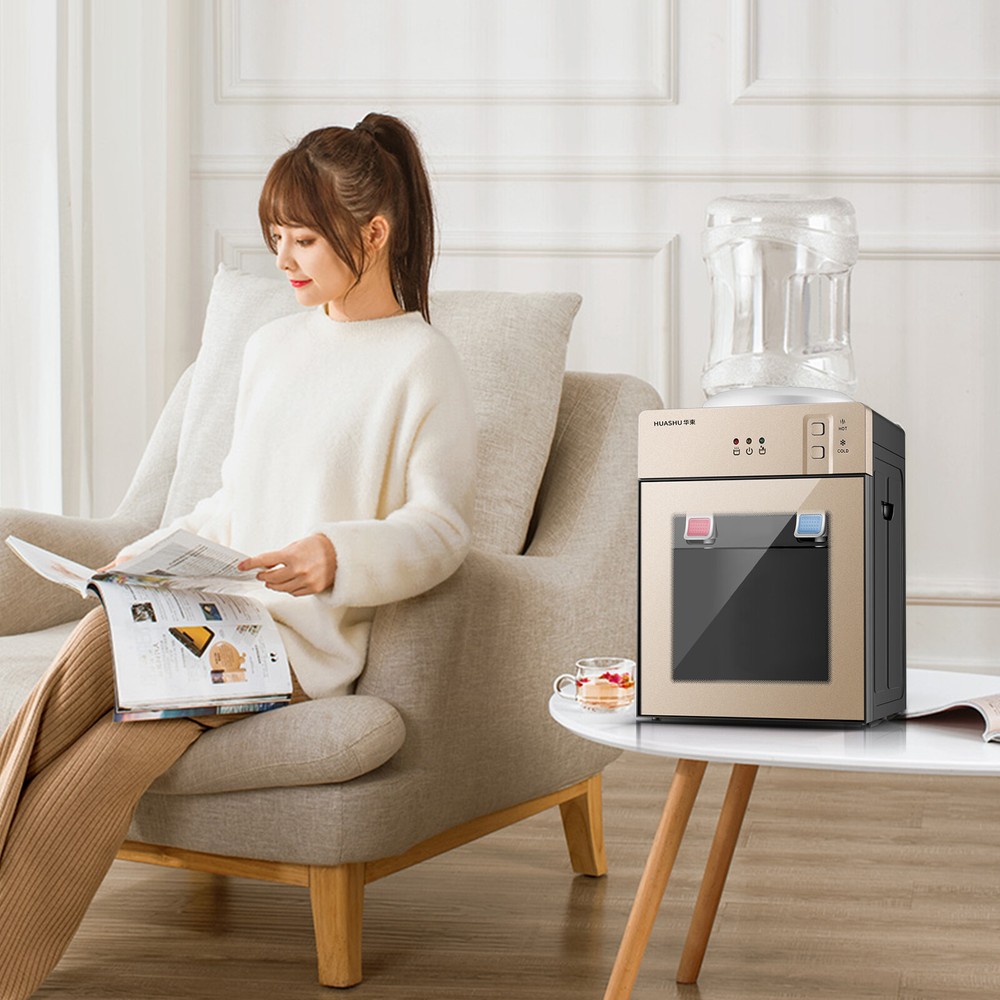 18L Tabletop Top Loading Hot& Cool Hot Normal Temperature Water Cooler Dispenser