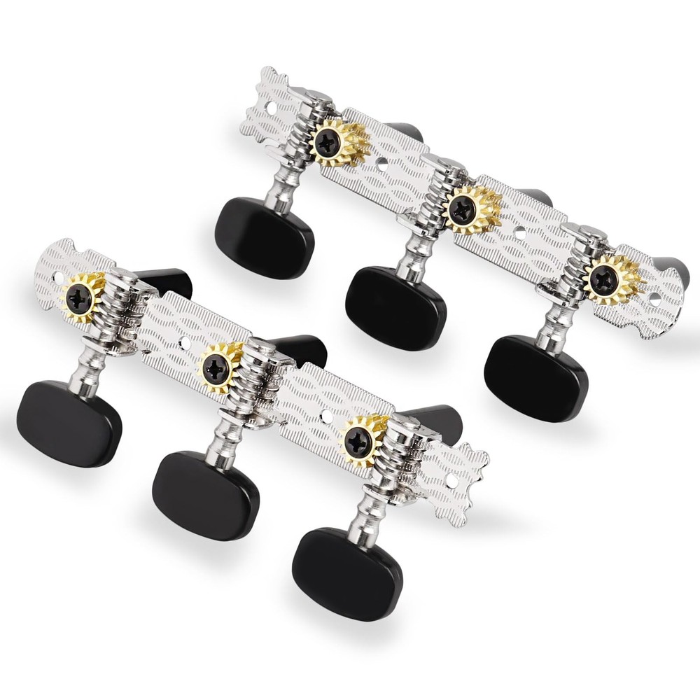 Classical Guitar Tuners 6 Strings Tuning Keys Pegs with Tools Screwdriver, Gu...