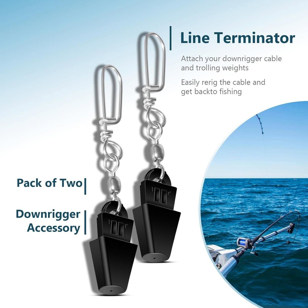 2250141 Line Terminator Kit Fit Attaching Downrigger Cable and Trolling Weights