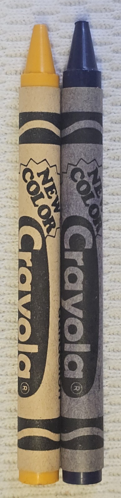 1990 Crayola Crayons 1st EVER Dandelion Cerulean + Indian Red Thistle Goldenrod