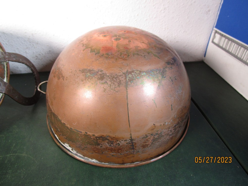 3 Vintage Copper Pots