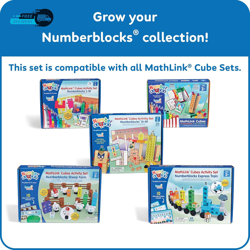 Mathlink Cubes Numberblocks 21-30 Activity Set 20 Preschool Learning Activities