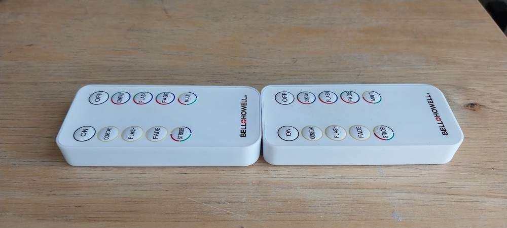 Two Remotes for Bell + Howell Bionic Color Changing LED Rope Lights Replacement