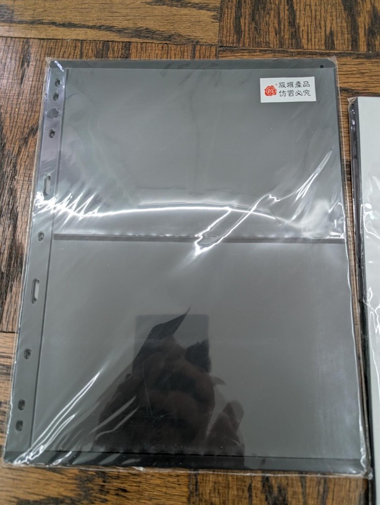 40 SHEETS Stamp Album Pages Double-Sided 2 Row 216 x 280mm Fit 3 / 4 Ring Binder