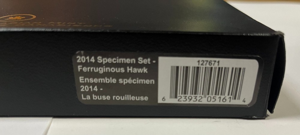 2014 Canada Specimen Set Ferruginous Hawk