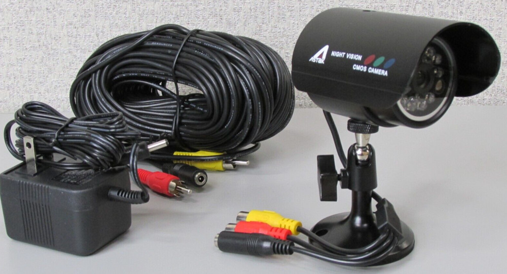 Wired Camera + 100FT Cable + Power Supply Complete Set