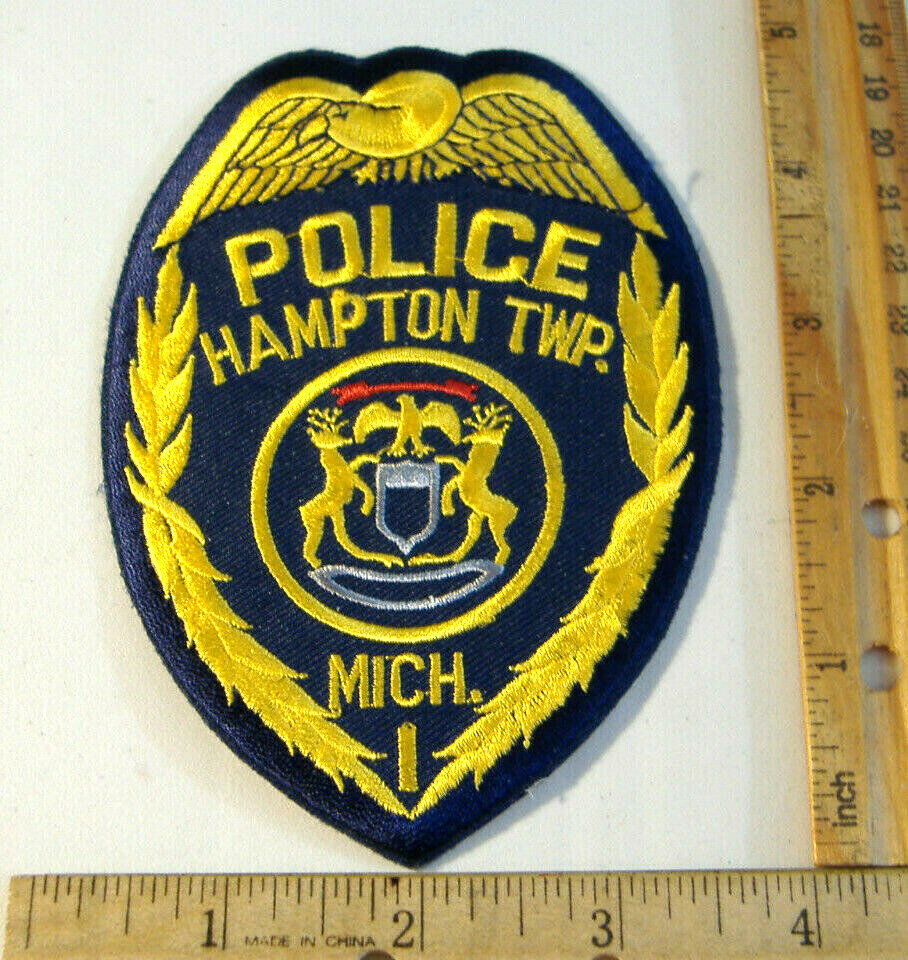 HAMPTON TWP. POLICE~ MICHIGAN FABRIC PATCH