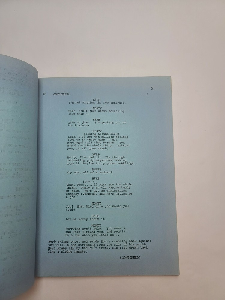 MICHAEL SHAYNE / Leonard Heideman 1961 TV Script "The Body Beautiful"