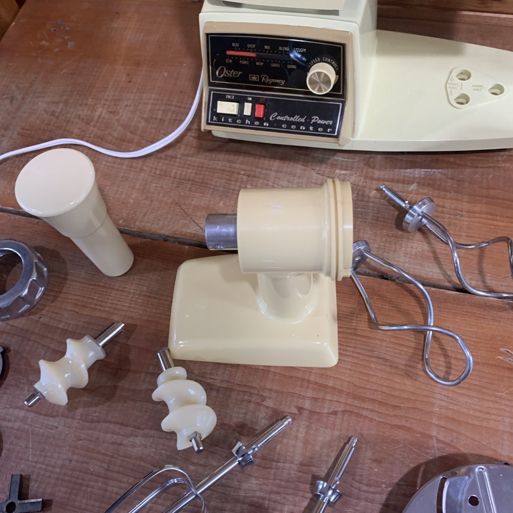 Vintage OSTER Regency Kitchen Center with Attachments