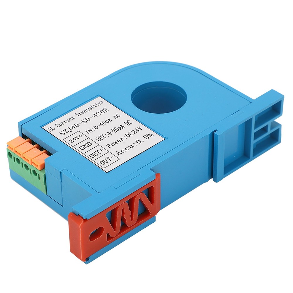 AC Current Transmitter 4‑20mA Output Single Phase AC Current Transducer Sensor