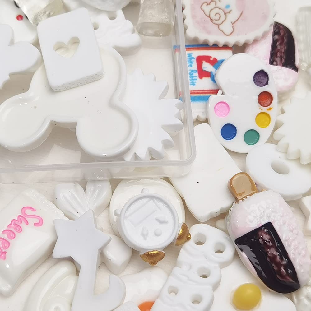Chenkou Craft 50pcs Lots Mix Assorted White DIY size,