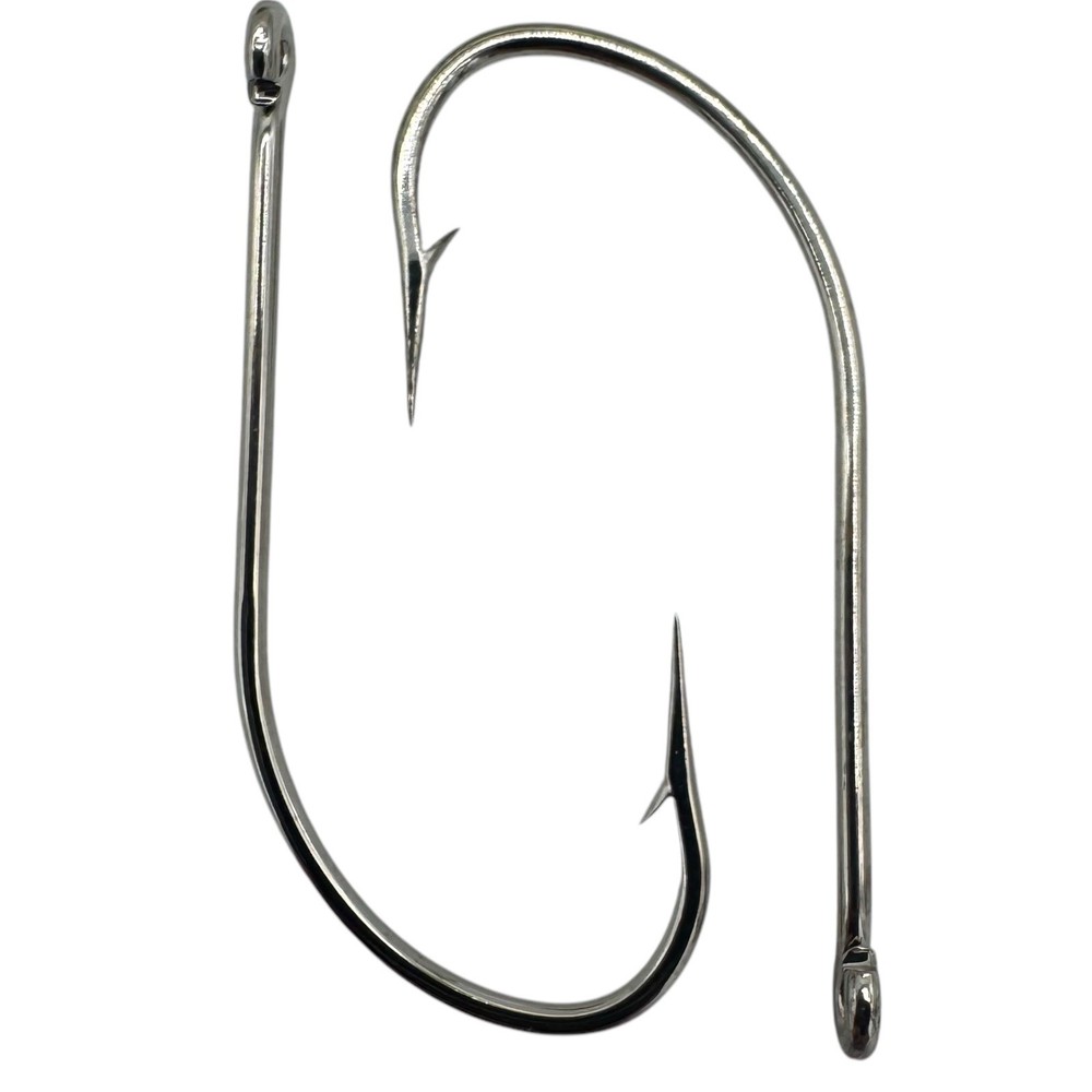 (100 COUNT) Eagle Claw 3/0 L253 Lazer Sharp Nickel Spinnerbait & Buzzbait Hooks