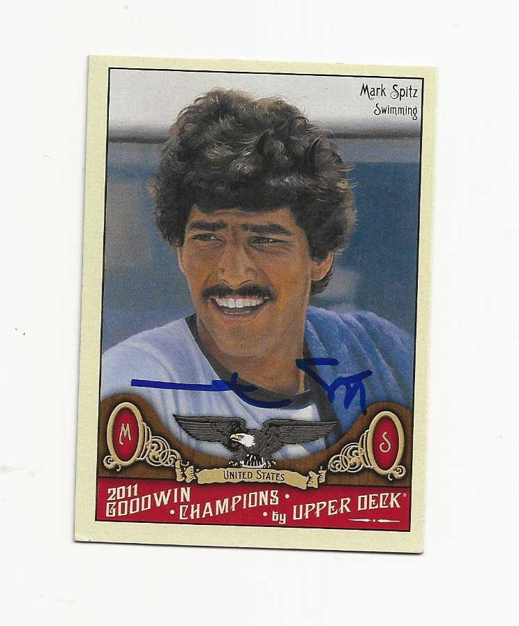 MARK     SPITZ       USA      AUTOGRAPHED    CARD