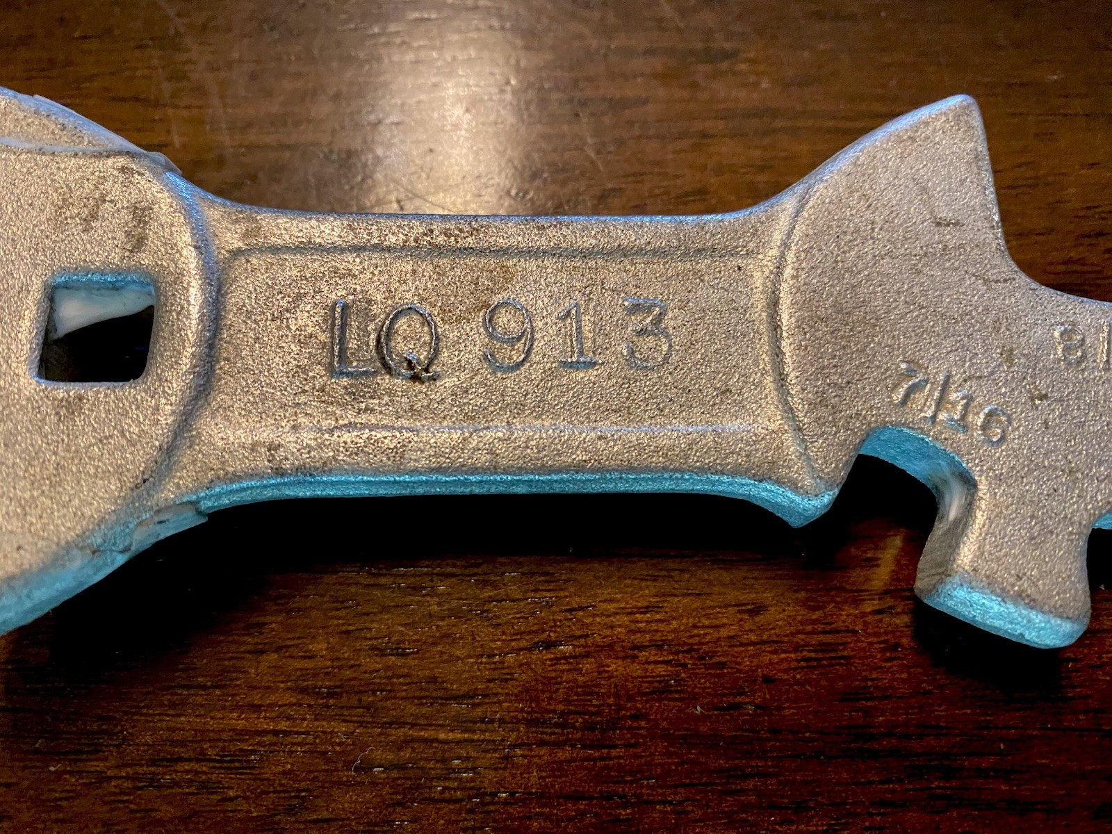 Vintage Liquid No.LQ-913 Multi Tool Gas Valve Welding Tank Wrench - 9” EUC