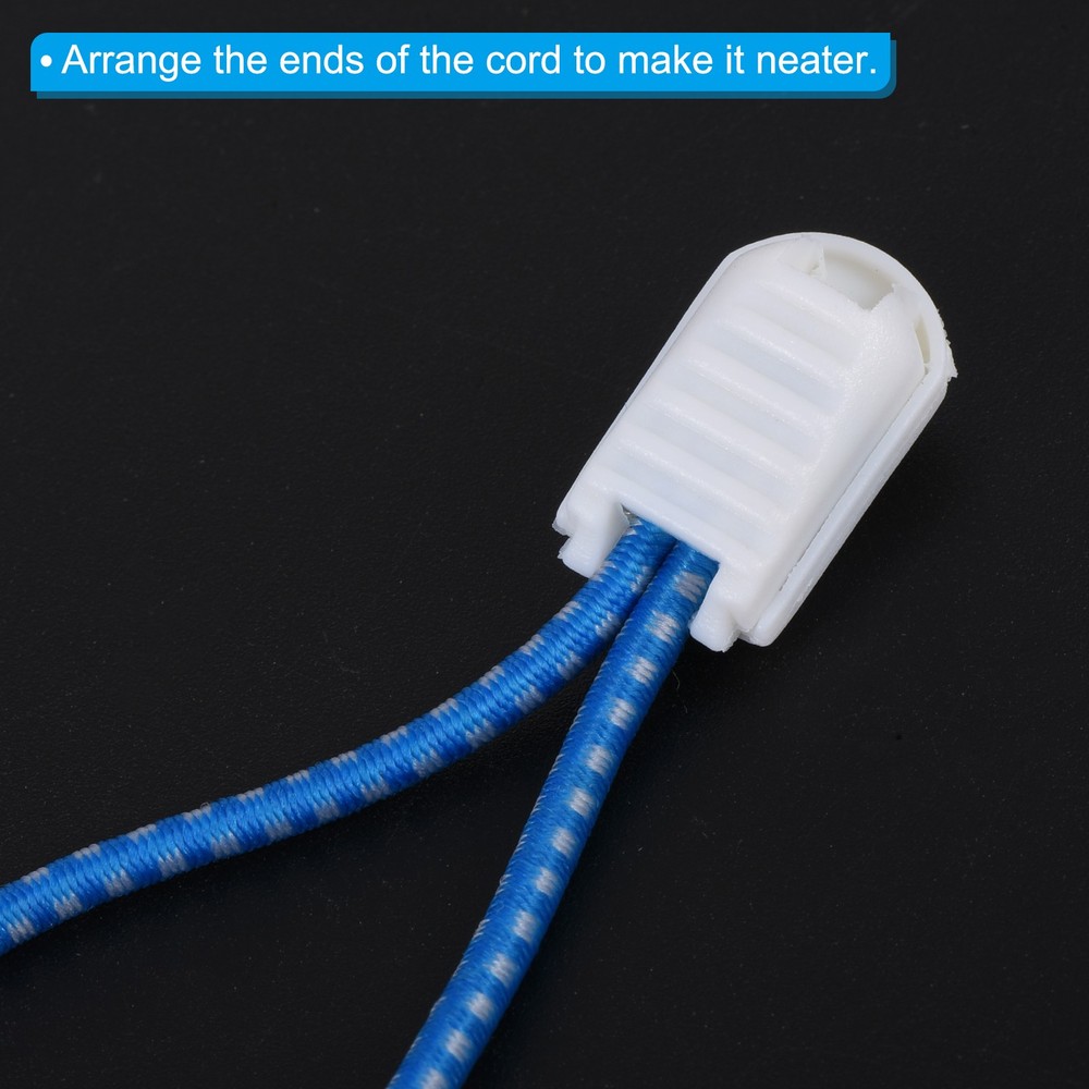 Zipper Pull Tabs, 100 Pack Cord Ends Extension Zip Fixer 21mm, White