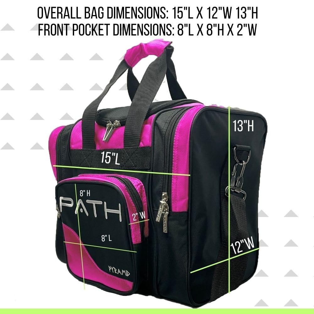 Path Deluxe Single Tote - Black/Hot Pink