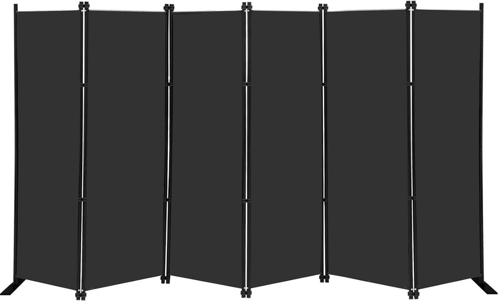 Room Divider Panel Screen 6 Panel Folding Privacy Screen Portable Partition Wall