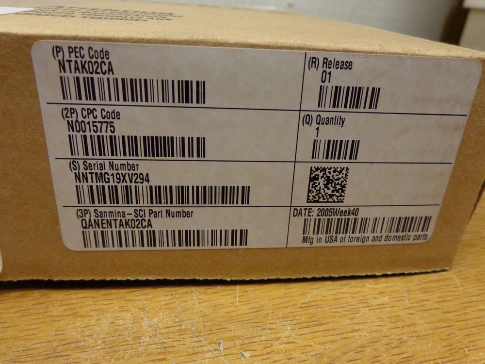 NEW (open box) SDI DCH NTAK02CA Release 01 Main Controller Card