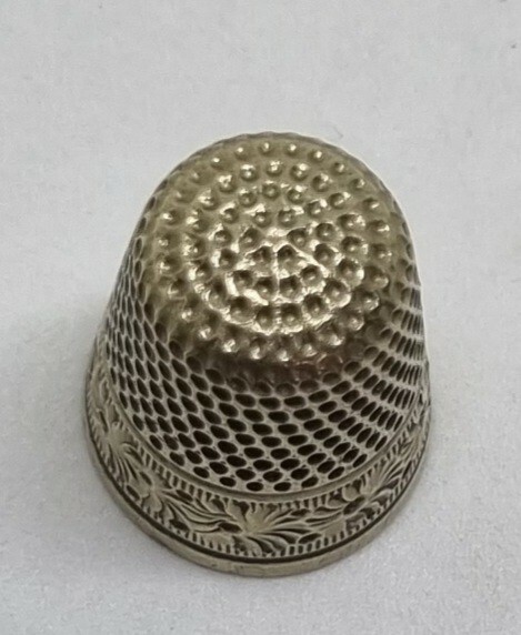 sterling silver antique thimble