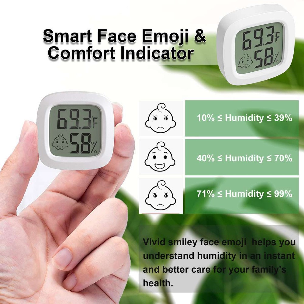 LCD Mini Digital Thermometer Humidity Meter Indoor Temperature Hygrometer