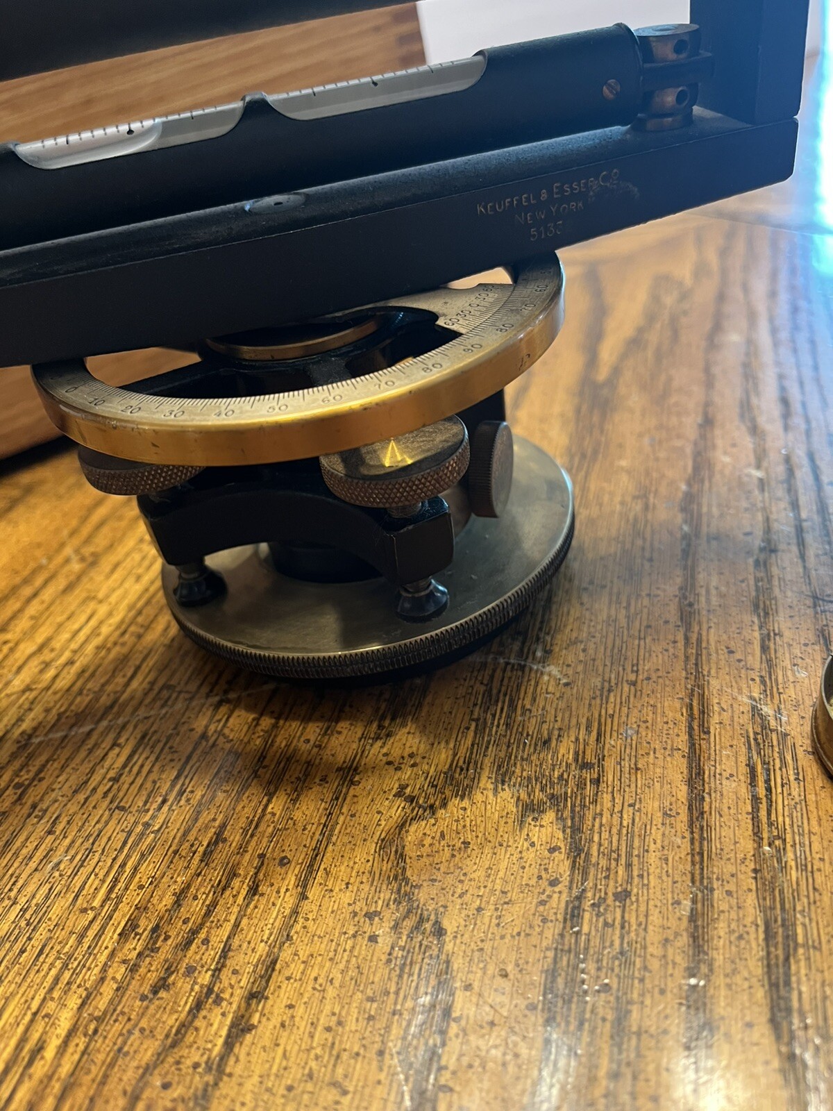 Antique 1924 Kueffel & Esser Co Model 5109 Surveyor Transit W/ Orig Tripod