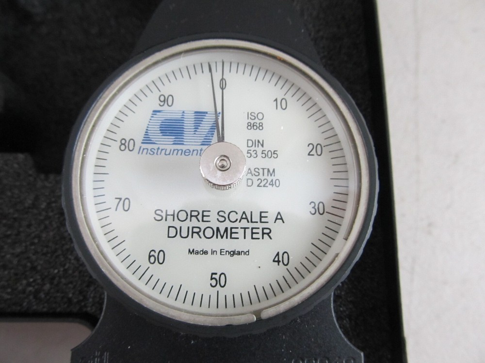 CV Instruments Shore Scale A Durometer Hardness Tester in Case