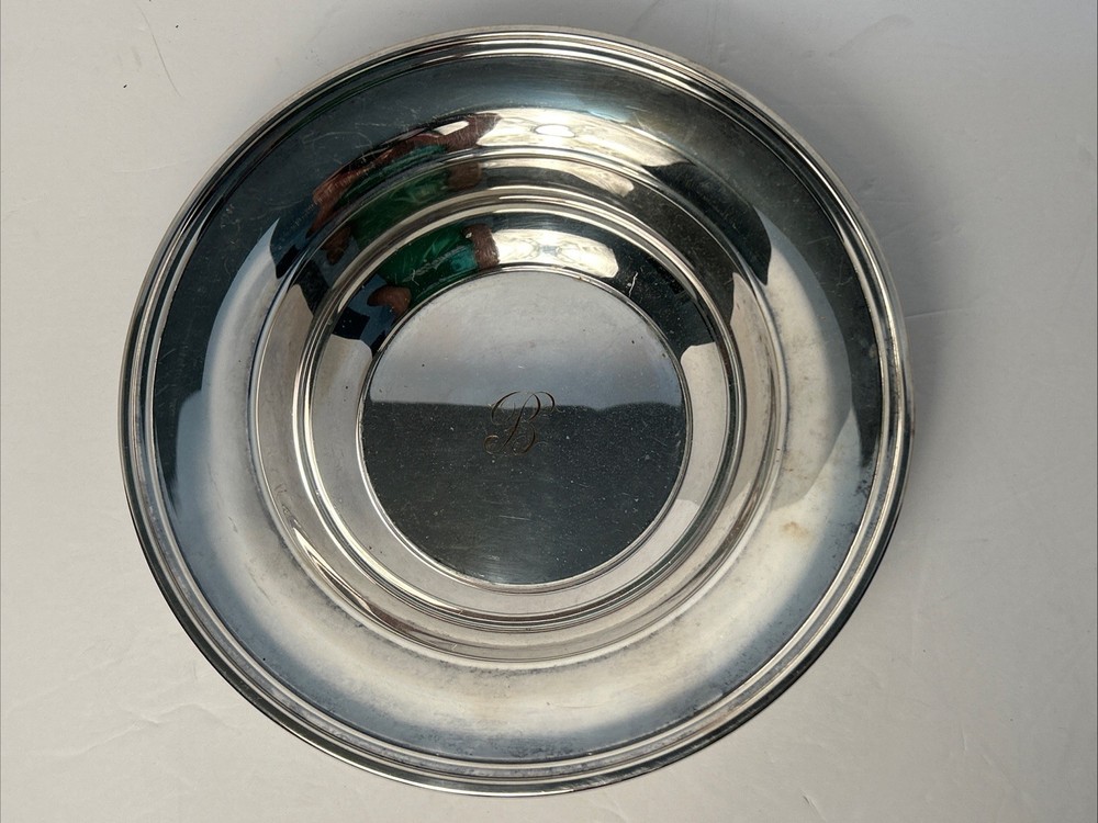 Reed & Barton Sliver Plate Bowl Vintage 1950s 9.75” Diameter 2.25” Deep #1207
