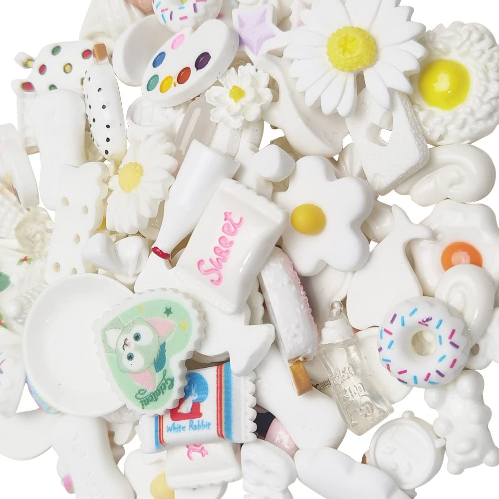 Chenkou Craft 50pcs Lots Mix Assorted White DIY size,