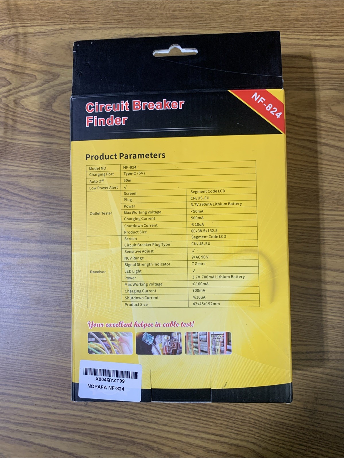 NF-824 AC Circuit Breaker Finder 90-230V LCD GF Used Excellent