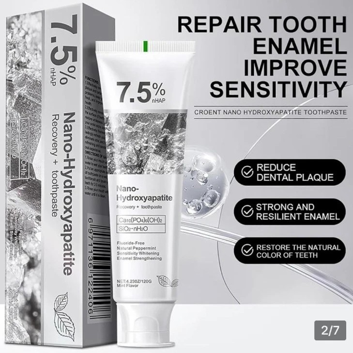 7.5% Hydroxyapatite Toothpaste for Advanced Enamel Protection, Appropriate...