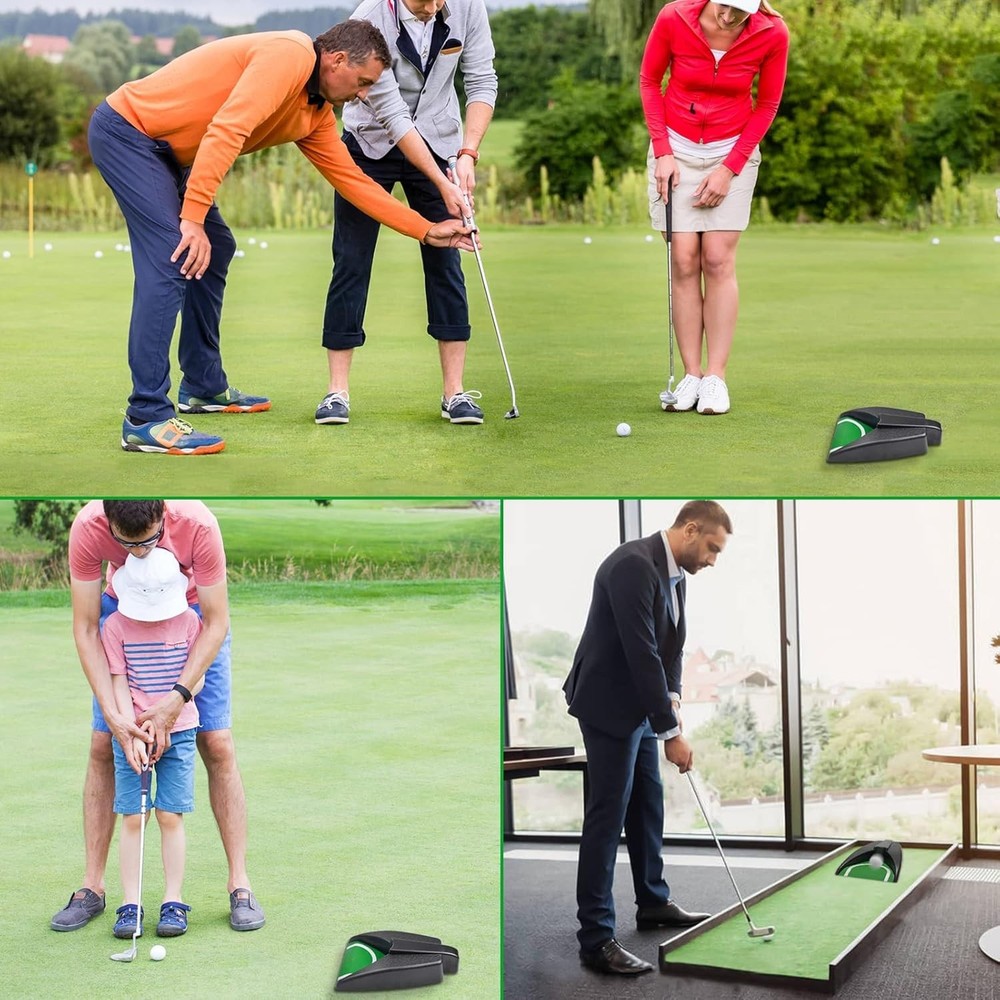Lightweight Adjustable Golf Practice Machine - Perfect Your Putting Skills
