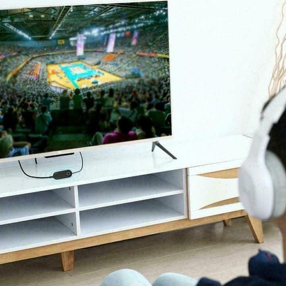 Bluetooth Transmitter Adapter, Wireless Portable Stereo USB Transmitter for TV