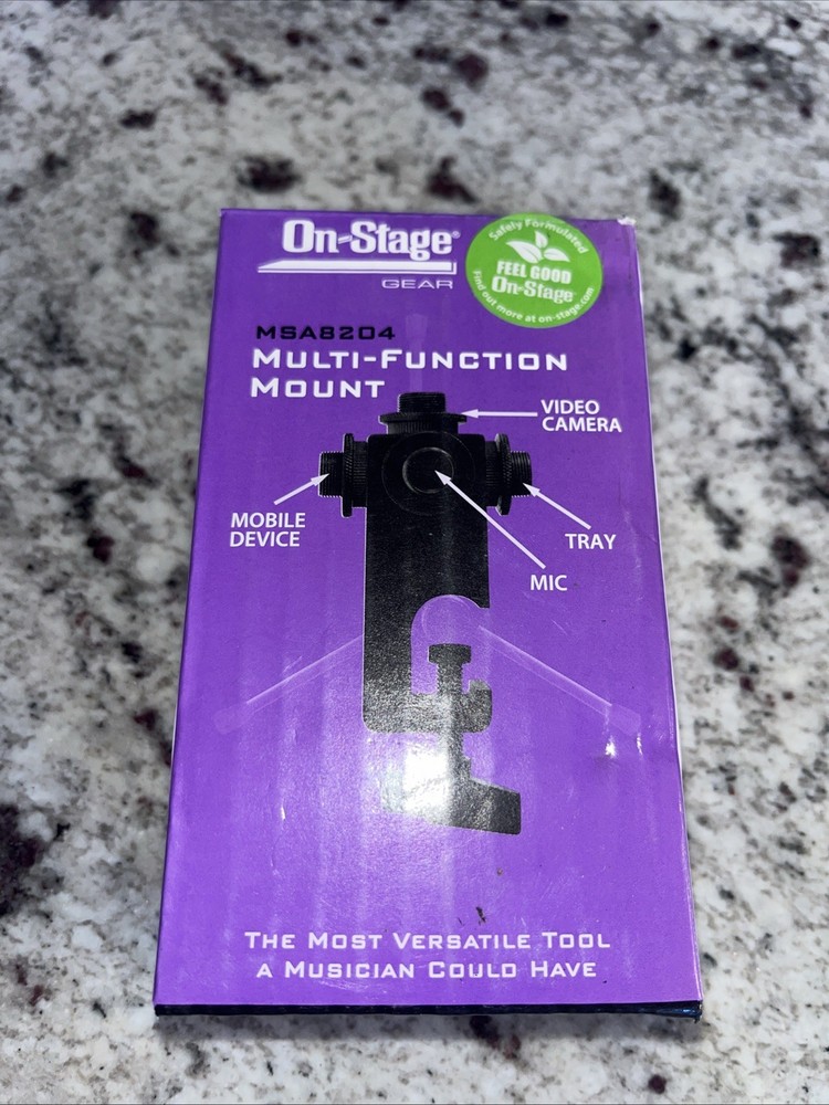 On-Stage MSA8204 U-Mount Multi-Function Mount w/ Large Clamp Auth Dealer!