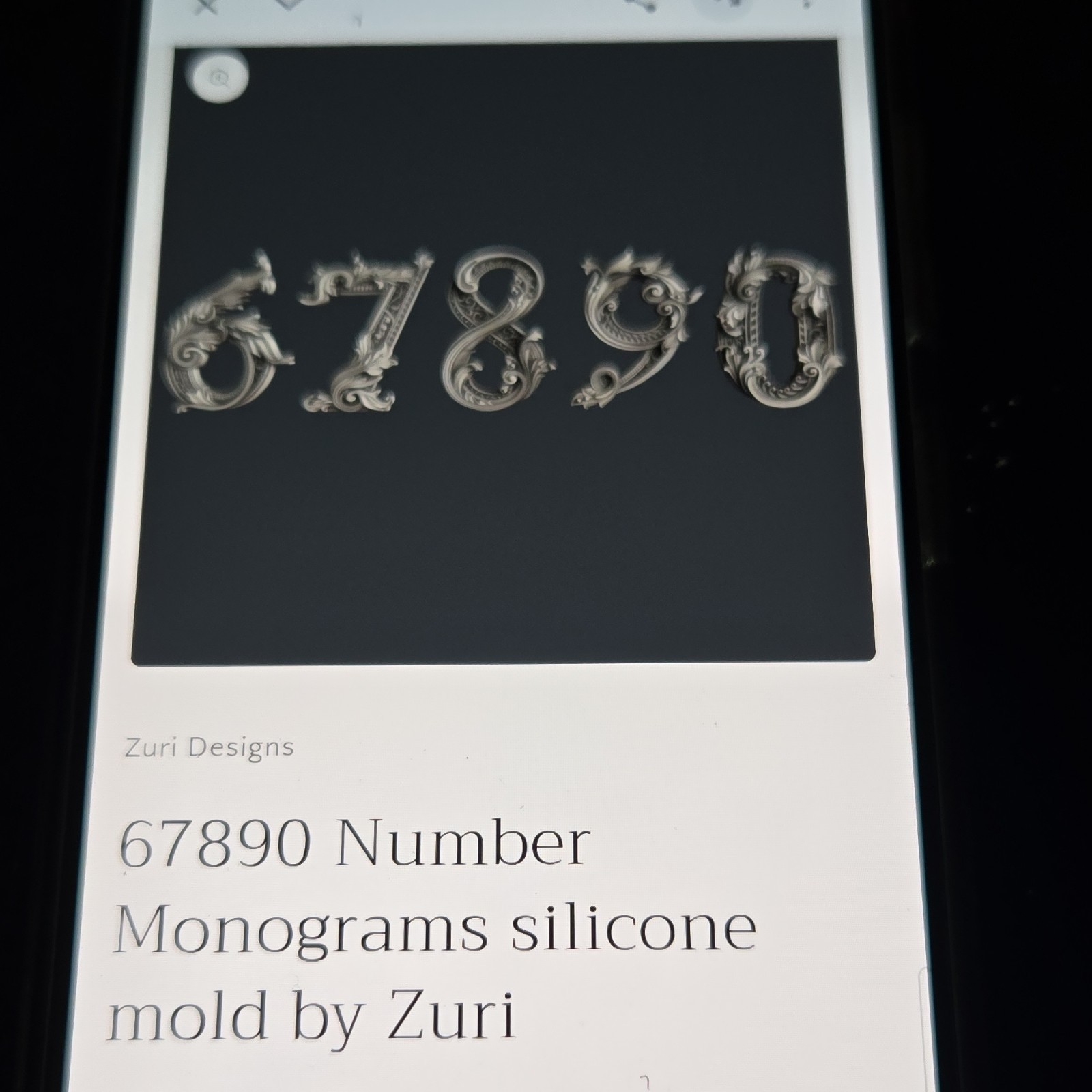 Zuri All Things Medley Collection set Mold 12345 67890 Fancy Symbols