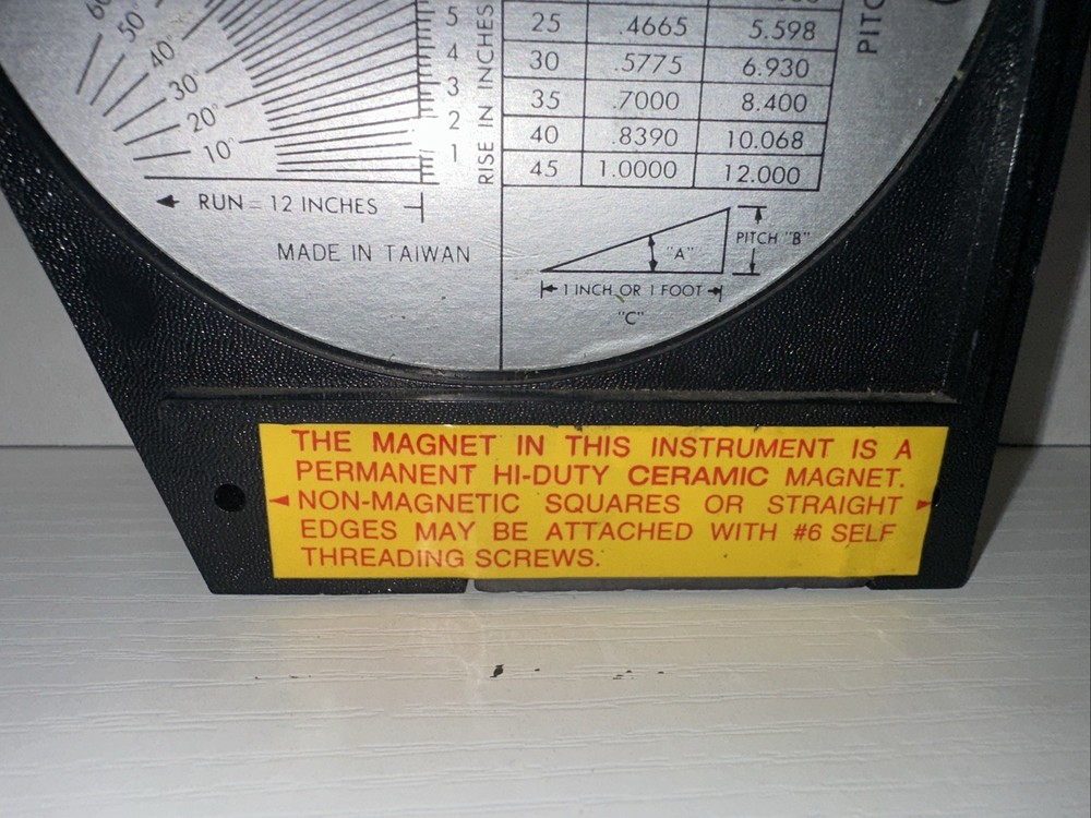 DIAL MAGNETIC BASE ANGLE FINDER PROTRACTOR GAUGE PROTRACTER FINDING DEGREE GAGE