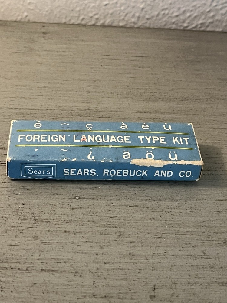 Foreign Language Type Kit for Sears Easy-Touch Typewriter Keys and Type Slugs