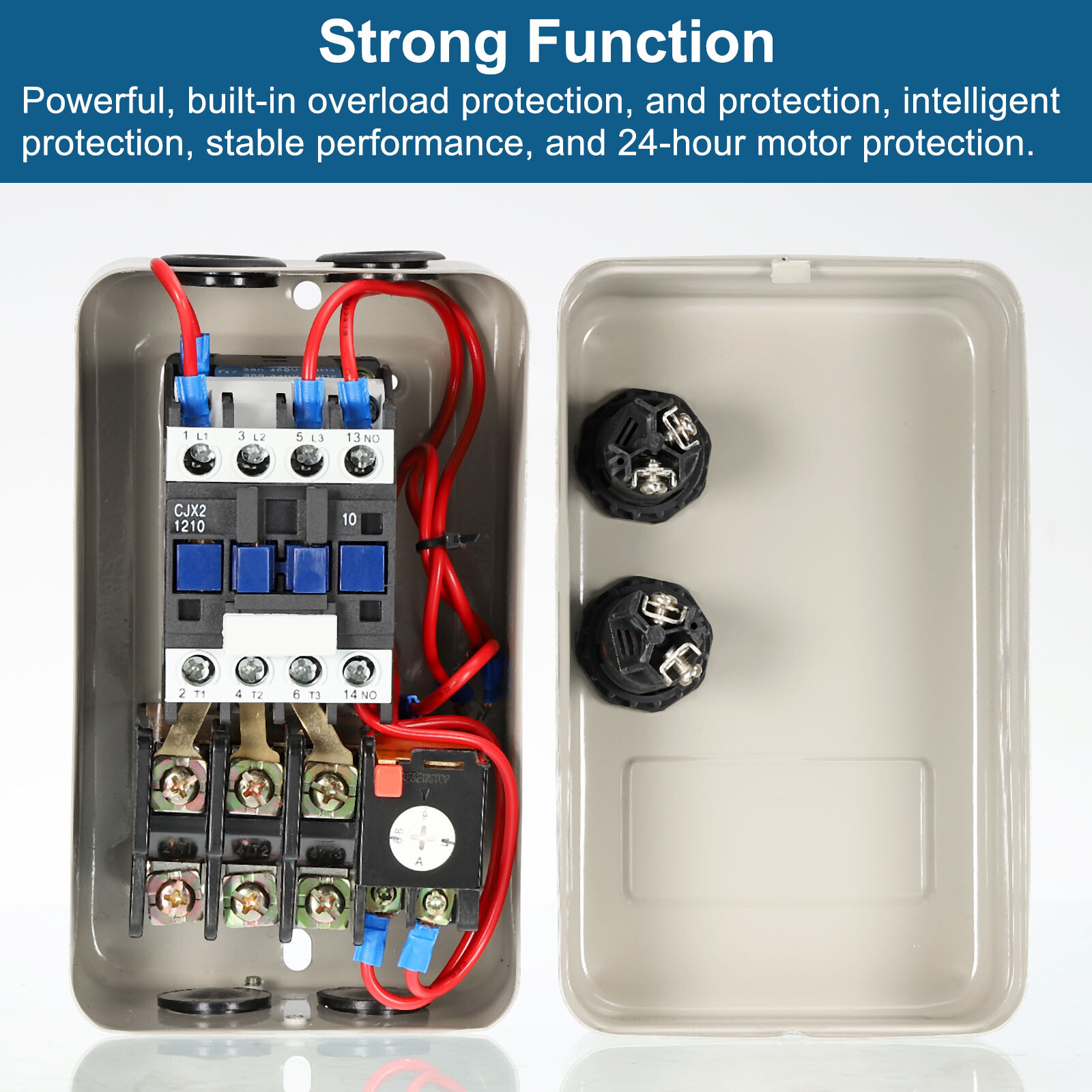 380V 4KW 5HP 3 Phase Magnetic Starter for Air Compressor Magnetic Switch