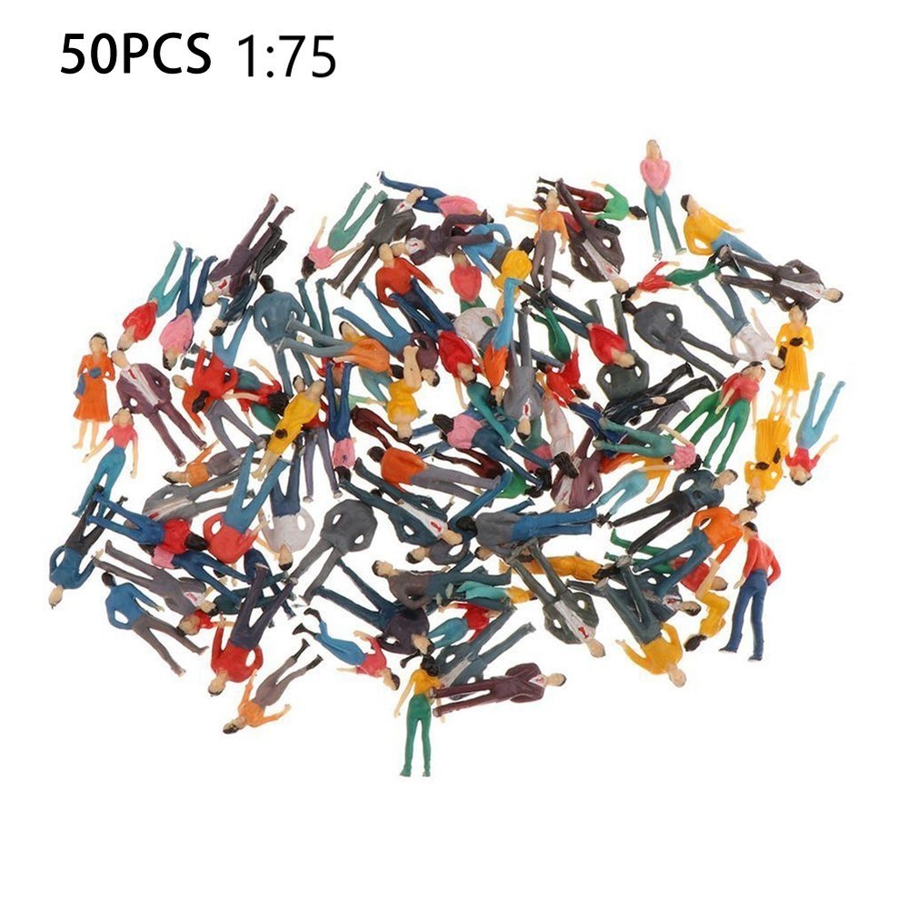 People Model 1:75 50 PCS/Package 50Pcs Mixed Batch Model Multicolor Scale New