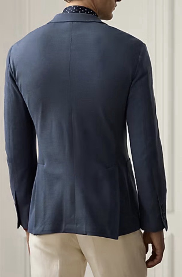 🔥NWT $1995 Ralph Lauren Purple Label Hadley Hand-Tailored Wool Piqué Blazer 38R