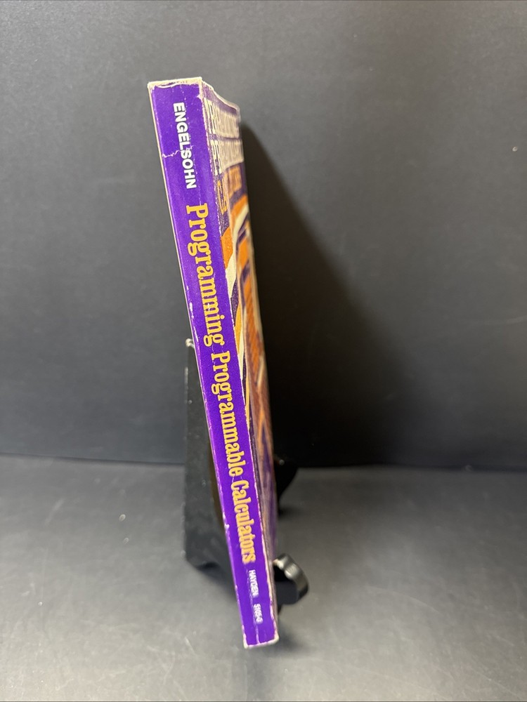 1978 Programming Programmable Calculators TI-59 TI-57 SR-56 SR-52 PC-100C Cradle