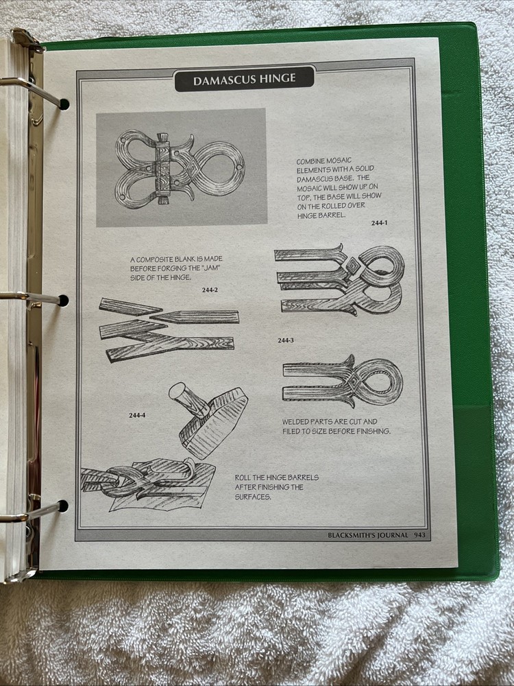 Blacksmith's Journal 1996 Complete Year Illustrated Techniques Set
