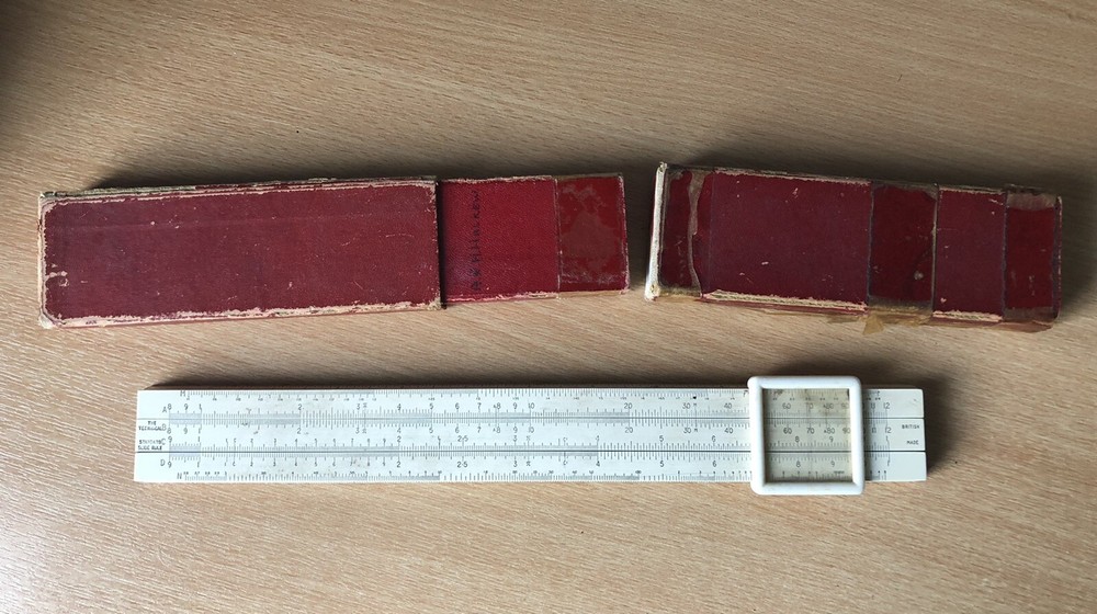 Vintage Technical Slide Rule With Box