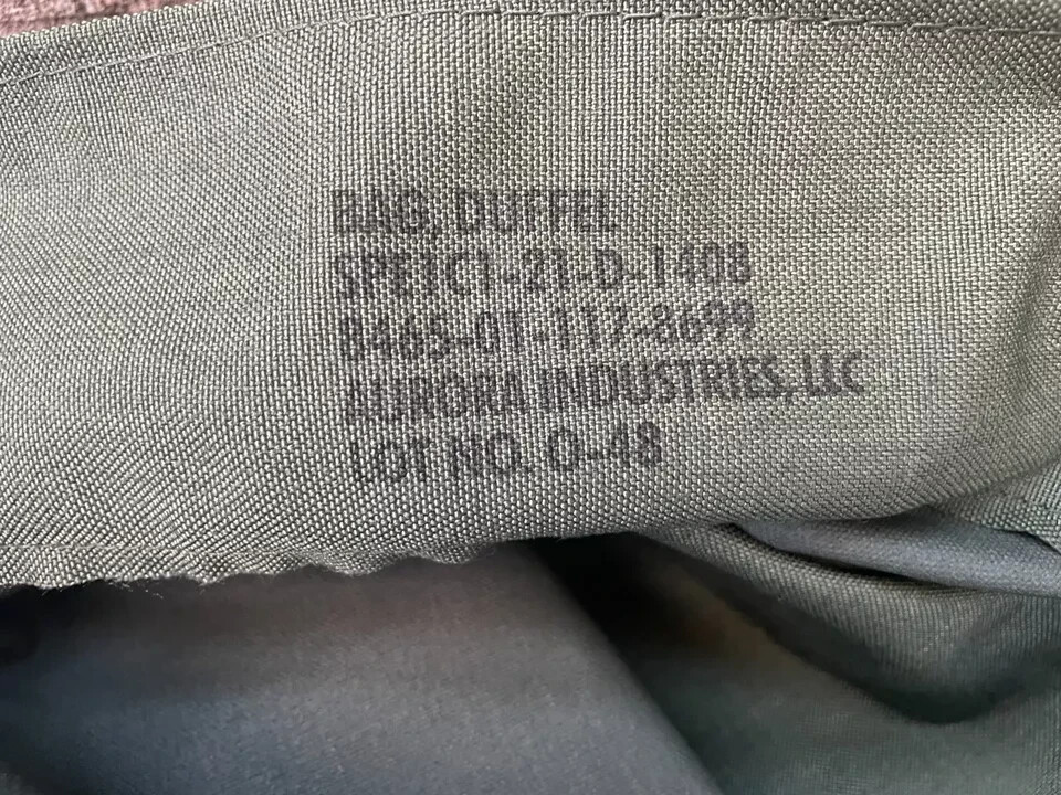 USGI Military TOP LOAD Duffel Bag Duffle Nylon Sea w Straps 8465-01-117-8699 NEW